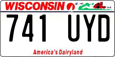 WI license plate 741UYD