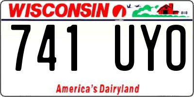 WI license plate 741UYO