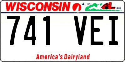 WI license plate 741VEI