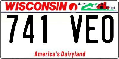 WI license plate 741VEO