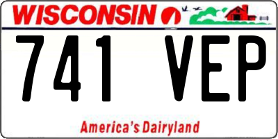 WI license plate 741VEP