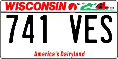 WI license plate 741VES