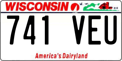 WI license plate 741VEU