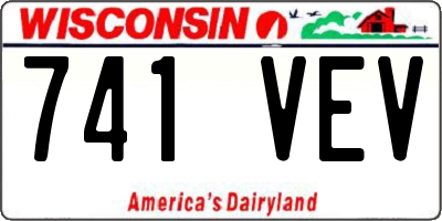 WI license plate 741VEV