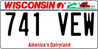 WI license plate 741VEW