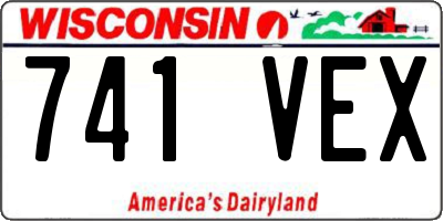 WI license plate 741VEX