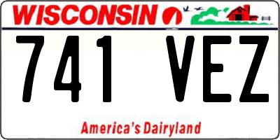 WI license plate 741VEZ