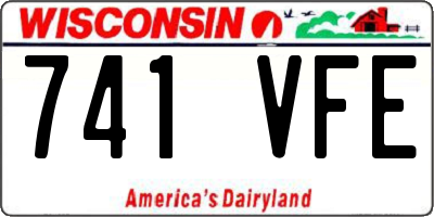 WI license plate 741VFE