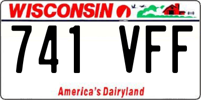 WI license plate 741VFF