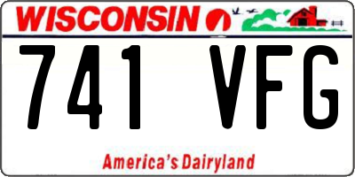 WI license plate 741VFG
