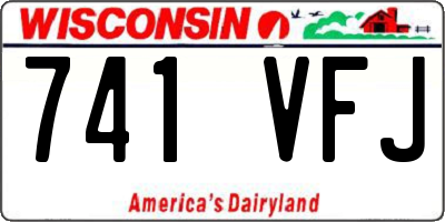 WI license plate 741VFJ