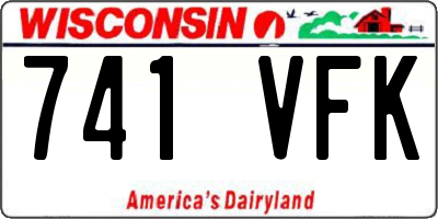 WI license plate 741VFK