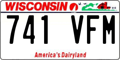 WI license plate 741VFM