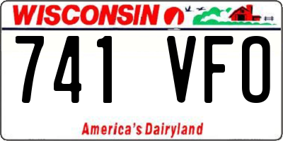 WI license plate 741VFO