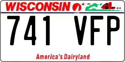 WI license plate 741VFP