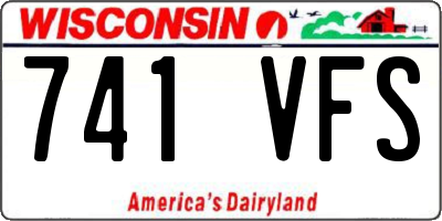WI license plate 741VFS
