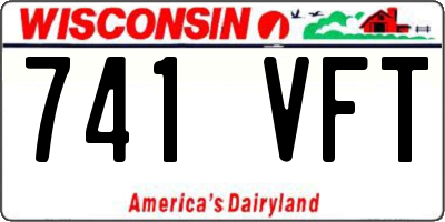 WI license plate 741VFT