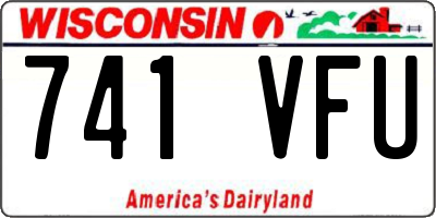 WI license plate 741VFU