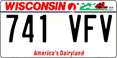WI license plate 741VFV