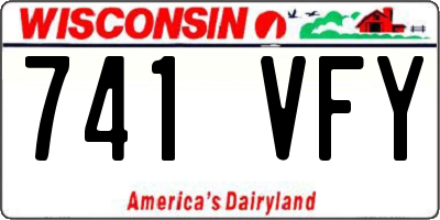 WI license plate 741VFY