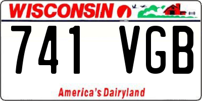 WI license plate 741VGB