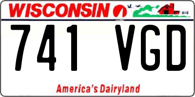 WI license plate 741VGD