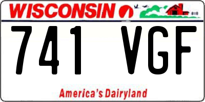 WI license plate 741VGF