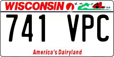 WI license plate 741VPC