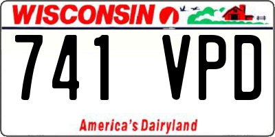 WI license plate 741VPD