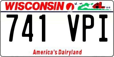 WI license plate 741VPI