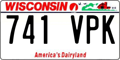 WI license plate 741VPK