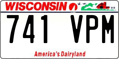 WI license plate 741VPM