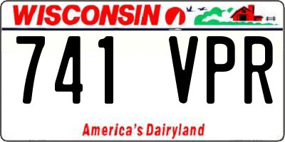 WI license plate 741VPR