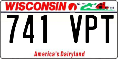 WI license plate 741VPT