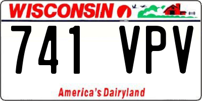 WI license plate 741VPV
