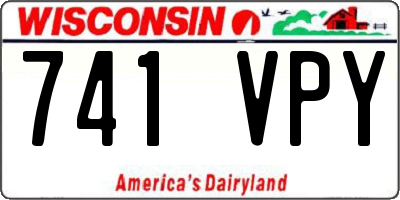 WI license plate 741VPY