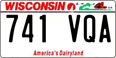 WI license plate 741VQA