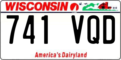 WI license plate 741VQD
