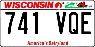 WI license plate 741VQE