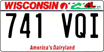 WI license plate 741VQI