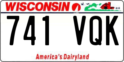 WI license plate 741VQK