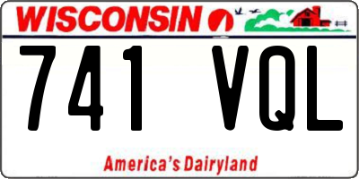WI license plate 741VQL