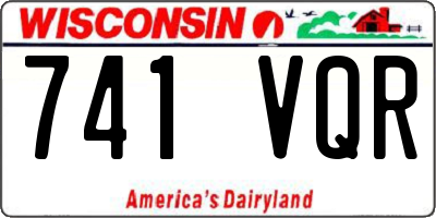 WI license plate 741VQR