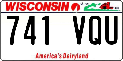 WI license plate 741VQU