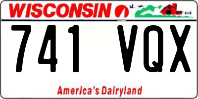 WI license plate 741VQX