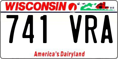 WI license plate 741VRA