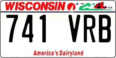WI license plate 741VRB