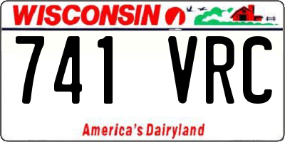 WI license plate 741VRC