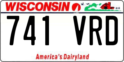 WI license plate 741VRD