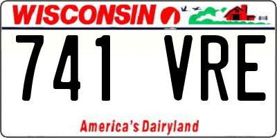 WI license plate 741VRE